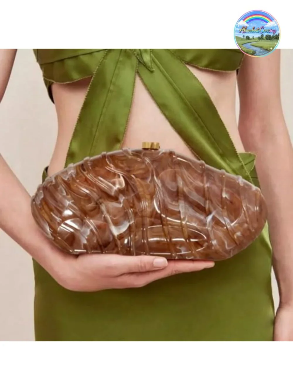 Acrylic Clutch Evening Bag with Chain Box Purse for Party Wedding